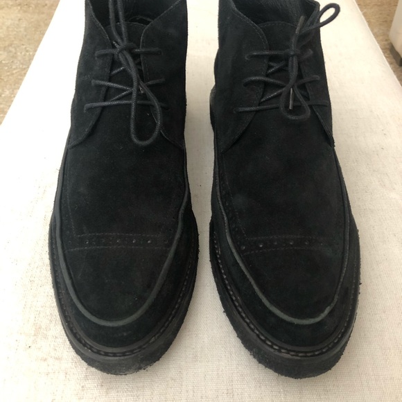 AllSaints Lark Creeper Boots in Black Suede - Picture 5 of 6